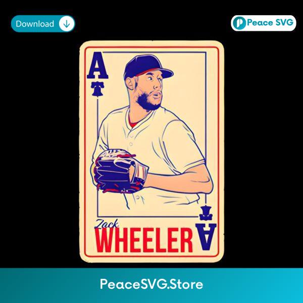 Zack Wheeler Playing Card Philly Ace Baseball Pitcher PNG